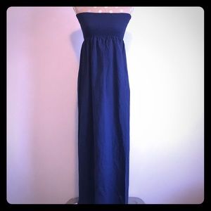 Tommy Bahama strapless smocked long dress NWT